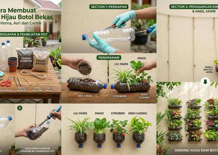 Solusi Lahan Sempit Tampak Asri: Kupas Tuntas Cara Mudah Buat Dinding Hijau Cantik dari Botol Plastik Bekas