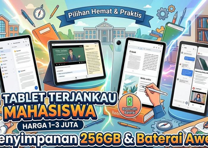 Cuma Mulai 1 Jutaan Saja: Intip 4 Rekomendasi Tablet Murah Terbaik Paling Tangguh untuk Kuliah Mahasiswa
