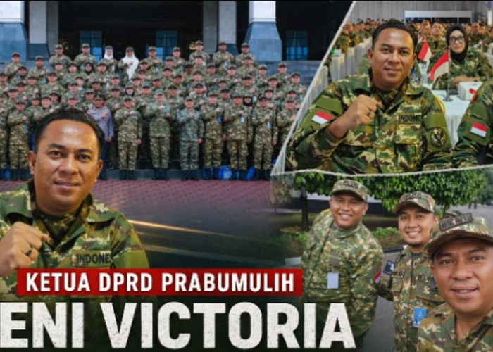 Gaya Militer! Ketua DPRD Prabumulih Deni Victoria Ikuti Retret di Akmil