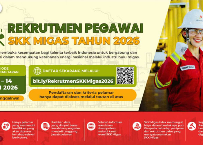 Buka Besar-Besaran! Rekrutmen SKK Migas 2026 untuk Lulusan S1, Cek Jurusan dan Syaratnya