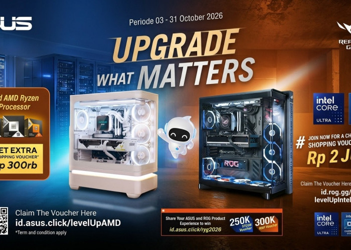 ASUS Bagi Voucher hingga Rp2 Juta Oktober 2026, Gamer dan Creator Wajib Serbu Sebelum Promo Berakhir!