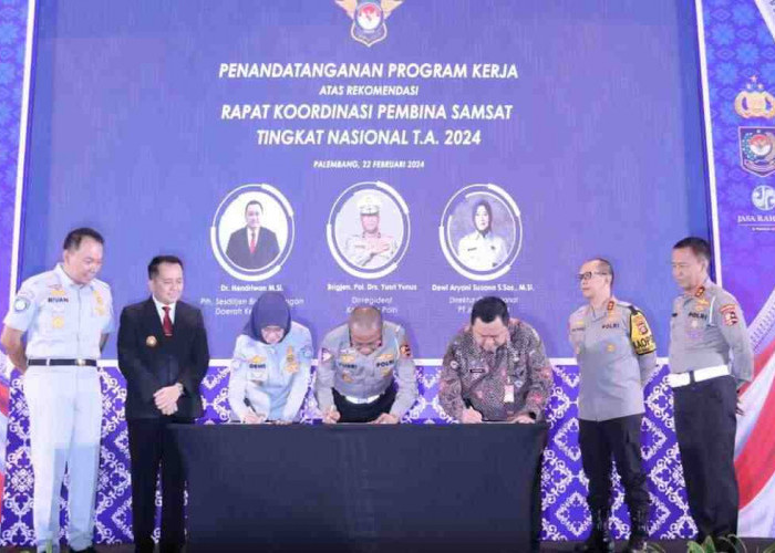 Dua Jenderal Polisi Ini Hadiri Penandatangan Kerjasama Kesamsatan di Palembang