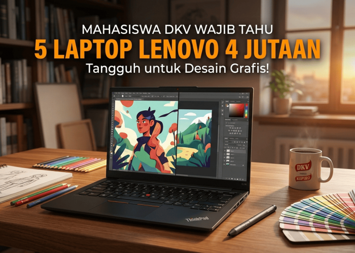 5 Rekomendasi Laptop Bekas Berkualitas Harga 4 Jutaan untuk Mahasiswa Desain Grafis