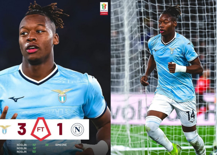 Napoli Kalah 1-3 dari Lazio, Hat-trick Noslin Bawa Biancocelesti ke Perempat Final Coppa Italia