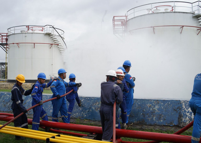 Pertamina Patra Niaga Sumbagsel Gandeng Warga Pasar Lama Lahat untuk Siaga Darurat