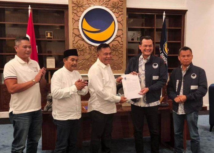 Toha Resmi Kantongi Surat B1-KWK Partai Nasdem dan PKB untuk Pilkada Muba 2024 