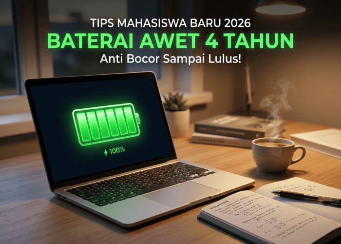 Wajib Tahu Sejak Semester Pertama: 4 Cara Mudah Merawat Baterai Laptop Agar Awet dan Tidak Cepat Drop