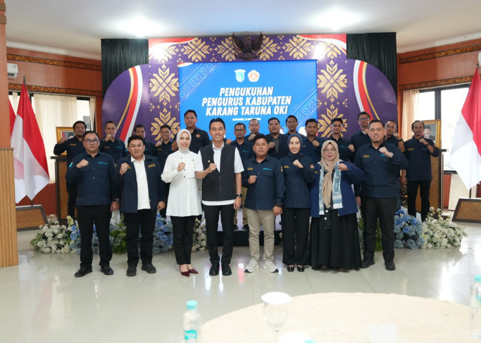 Muhammad Taufik Resmi Nahkodai Karang Taruna OKI Masa Bakti 2026-2031