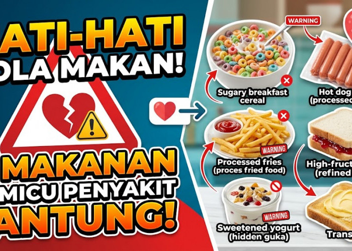 Hati-Hati dengan Pola Makan! 6 Makanan Ini Ternyata Bisa Menjadi Pemicu Risiko Penyakit Jantung