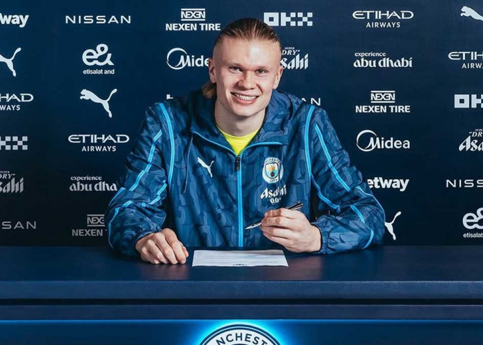 WOW! Erling Haaland Tandatangani Kontrak Sembilan Setengah Tahun di Manchester City