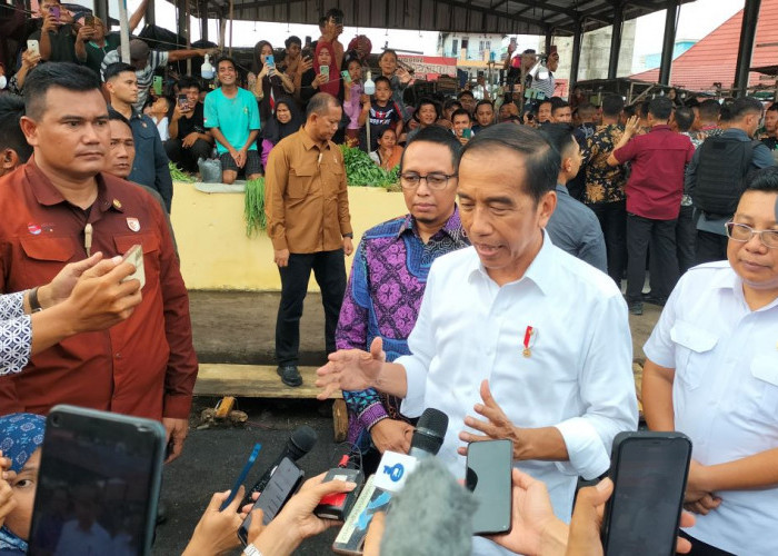 Bertemu Presiden Jokowi, Pedagang Pasar Bukit Sulap Lubuklinggau Histeris