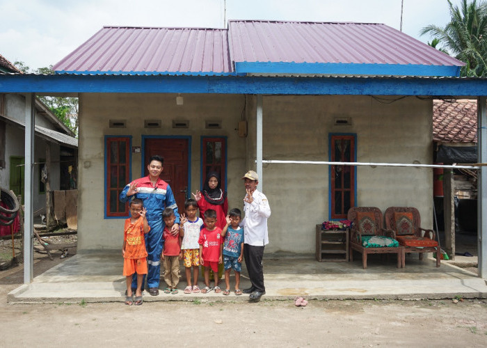 5 Rumah Tidak Layak Huni Direnovasi, Kilang Pertamina Plaju Ciptakan Senyum Keluarga di Desa Rimba Balai