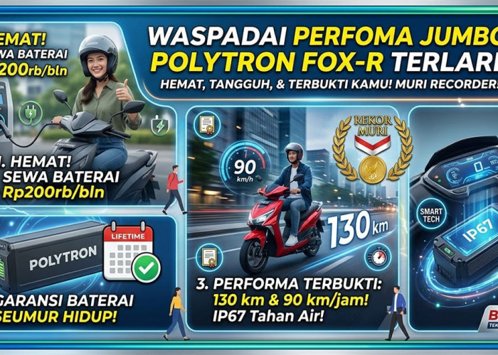 Cuma Rp200 Ribu Sebulan, Motor Listrik Terlaris Ini Berani Kasih Garansi Baterai Seumur Hidup Tanpa Batas