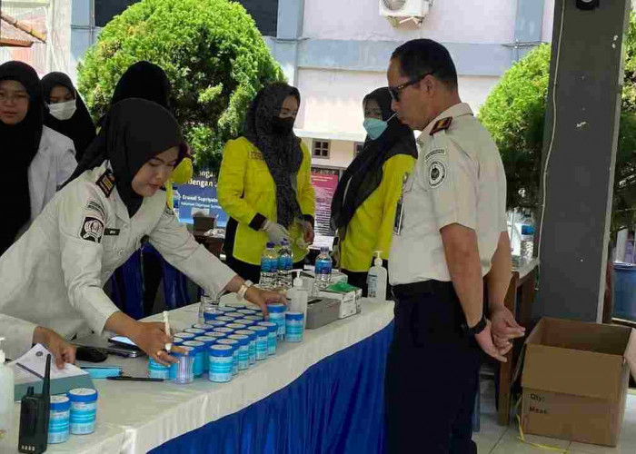Lapas Banyuasin Gelar Tes Urine Serentak dalam Peringatan HBP ke-62, Ini Hasilnya