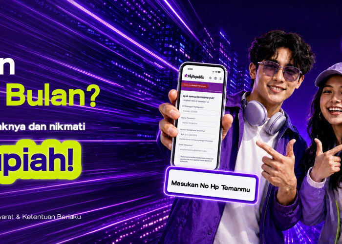 Nikmati Internet Rumah Gratis Lewat Program Member Get Member #RoketinTeman dari MyRepublic