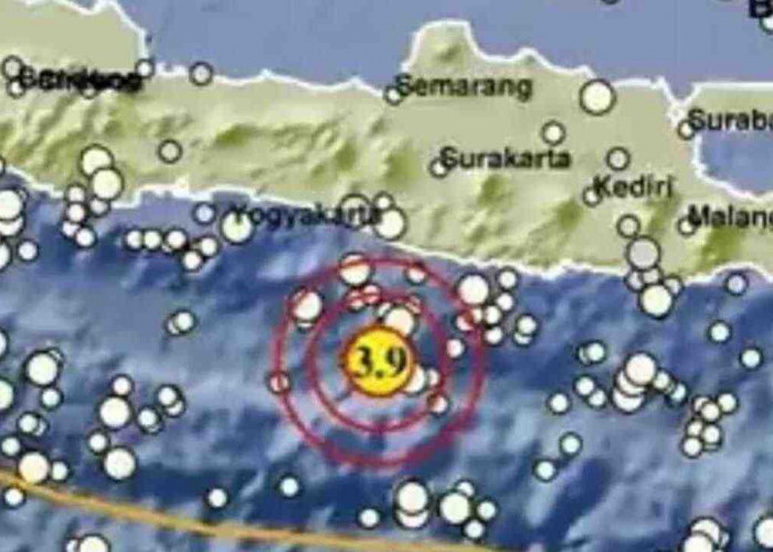 Gempa Magnitudo 3,9 Guncang Gunung Kidul pada Kedalaman 10 Km, Tak Berpotensi Tsunami