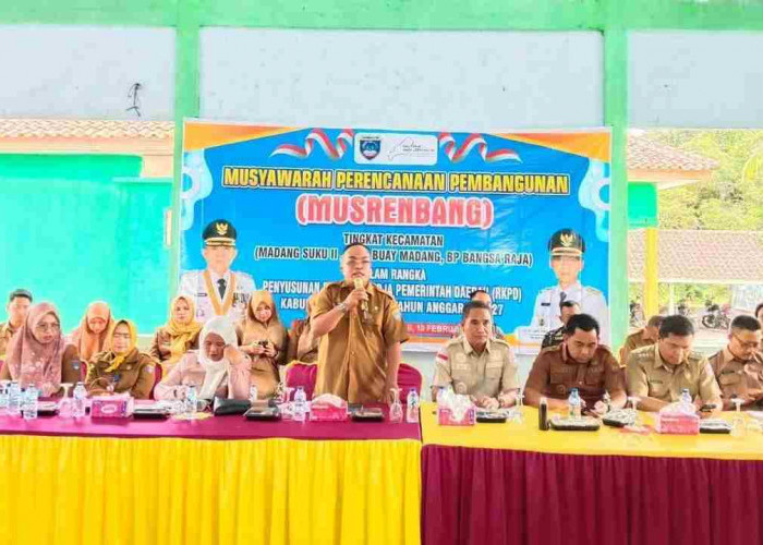 Musrenbang 4 Kecamatan OKU Timur Bahas RKPD 2027, KUA Madang Suku II Pimpin Doa
