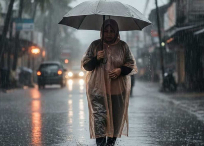 Hujan Masih Mendominasi! BMKG Prediksi Cuaca Sumsel Hari Ini, Prabumulih Berpotensi Hujan Petir