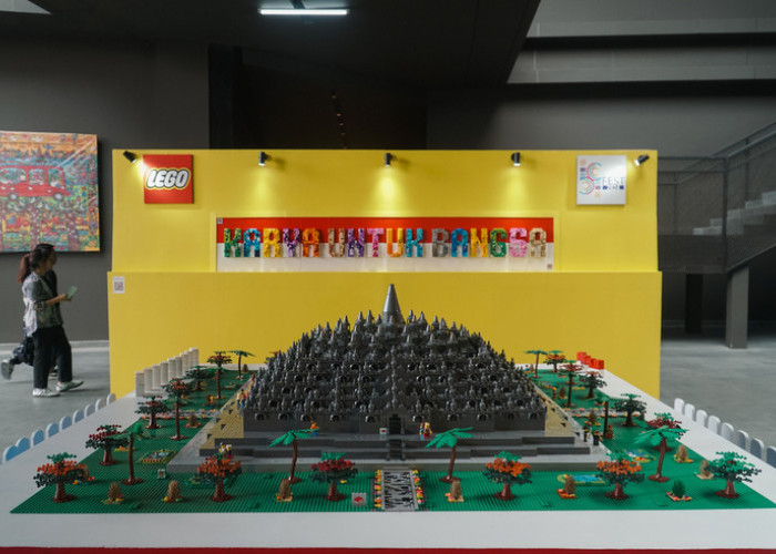 The LEGO Group Berpartisipasi di Ajang ICFest 2024, Pamerkan Lego Candi Borobudur 