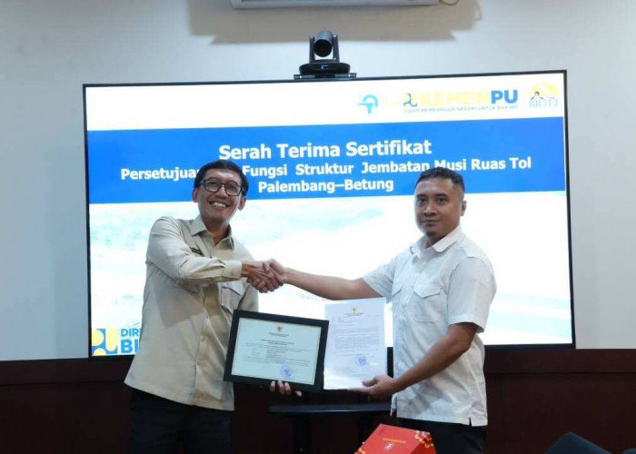 Jembatan Musi V Laik Fungsi, Tol Palembang–Betung Ditargetkan Beroperasi Akhir 2026