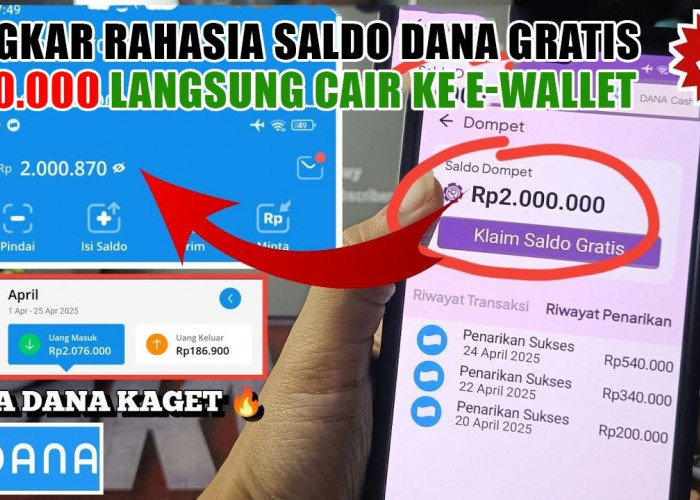 Bongkar Rahasia Saldo DANA Gratis Rp50.000 Langsung Cair ke E-Wallet, Cek Selengkapnya Disini