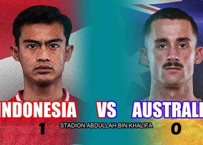 Hasil Babak Pertama Piala Asia U23: Timnas Indonesia U23 Unggul 1-0 dari Australia U23, Komang Teguh Cetak Gol