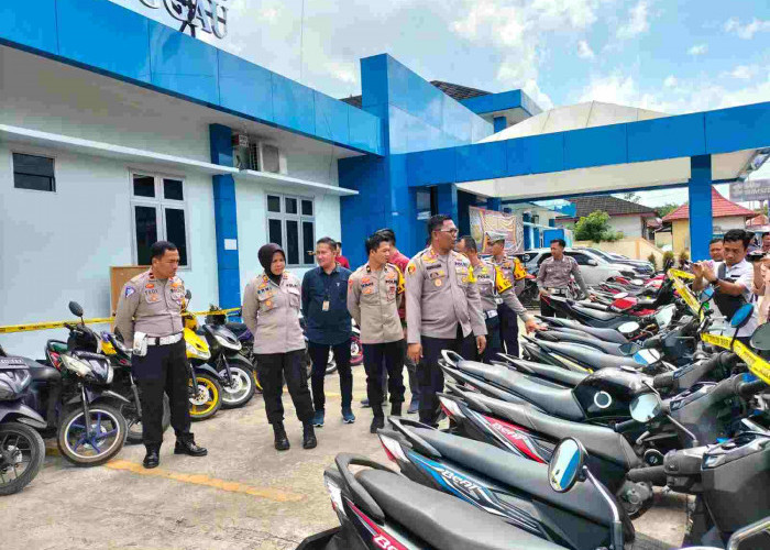 66 Motor dan Mobil Bodong di Lubuk Linggau Disita, Disinyalir Hasil Pencurian