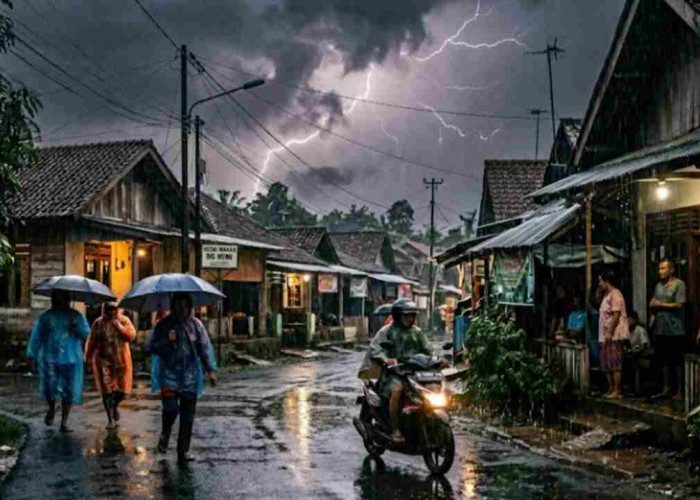 Prakiraan Cuaca BMKG: Waspada! Palembang dan OKU Berpotensi Hujan Petir Hari Ini