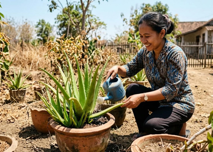 Cara Merawat Kembang Lidah Buaya Tetap Sehat dan Segar Saat Musim Kemarau