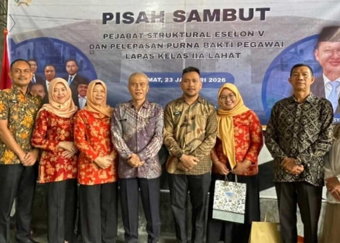 Pindah Tugas ke Pangkalpinang, Kalapas Lahat Apresiasi Dedikasi Tinggi Didik Setiawan