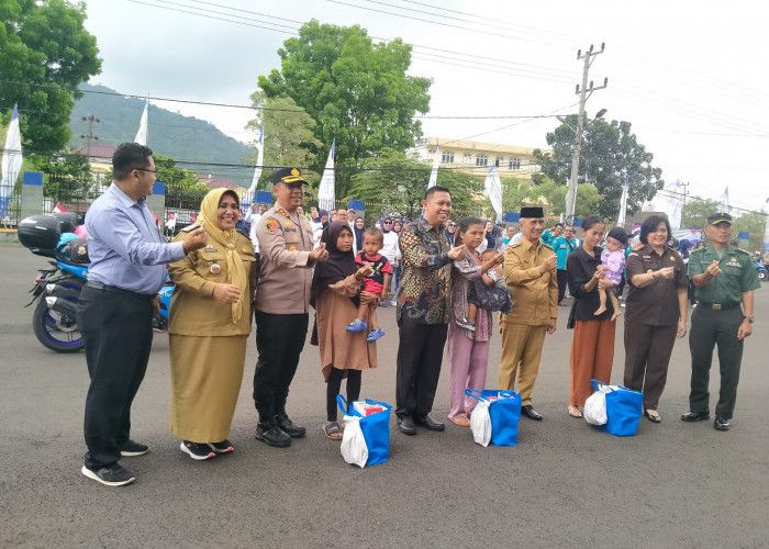 Penyerahan Pataka Kirab Bangga Kencana di Kota Lubuklinggau Berlangsung Meriah