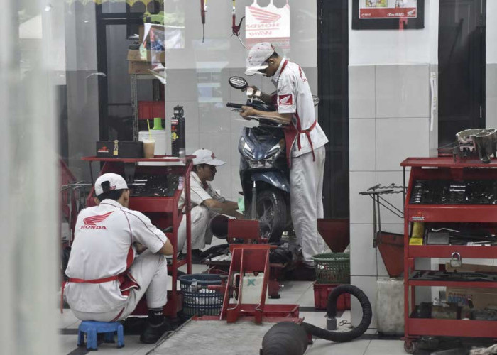 Gak Pakai Antre! Bengkel Honda Bintang Motor Kini Lebih Luas, Bisa Servis 16 Motor Sekaligus