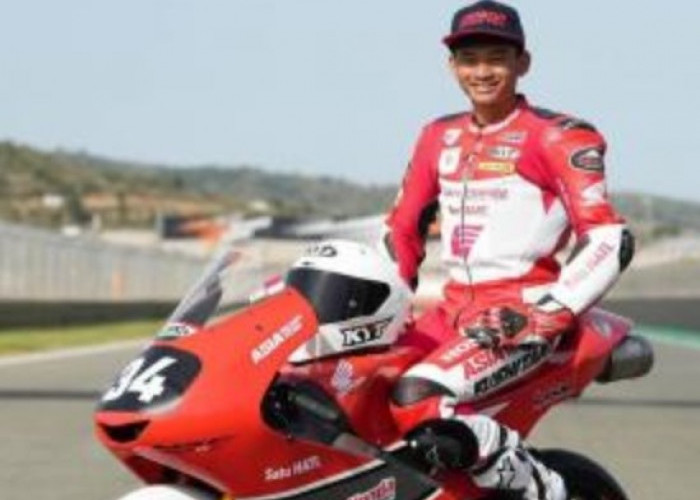 Ukir Sejarah, Pembalap Kelahiran Purworejo Raih Podium Pertama Moto3 di Spanyol