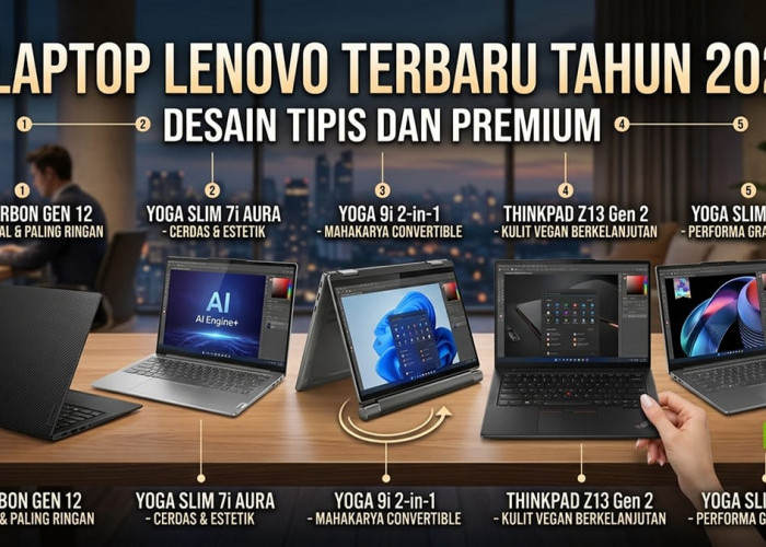 5 Pilihan Lenovo Super Tipis dan Berdesain Premium yang Paling Diincar Profesional