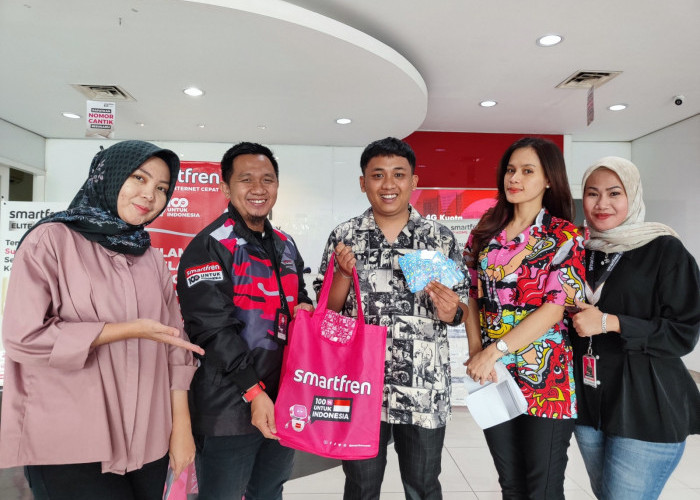 Banjir Hadiah! Smartfren Berikan Hadiah untuk Pelanggan Setia di Sumsel, Tukar Poin Dapat Voucher Belanja