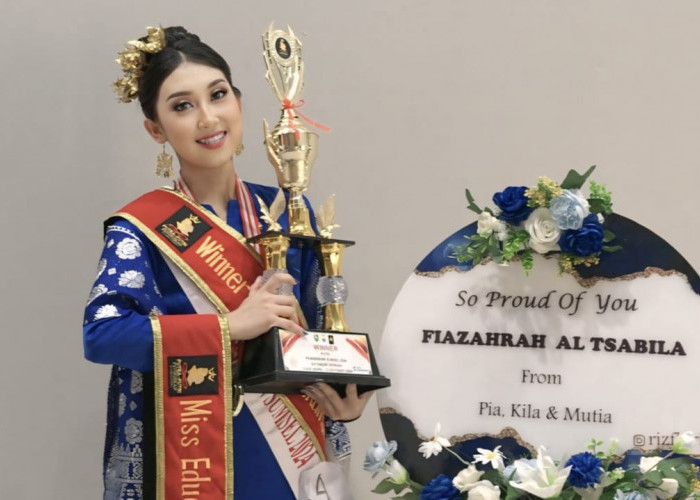 Cetak Prestasi! Fiazahrah Al Tsabila Raih Miss Education dan Pemenang Utama Puteri Pendidikan Sumsel 2024