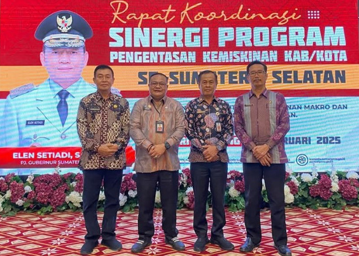 Sekda Kota Lubuklinggau H Trisko Defriyansa Hadiri Rakor Sinergi Pengentasan Kemiskinan se Sumsel