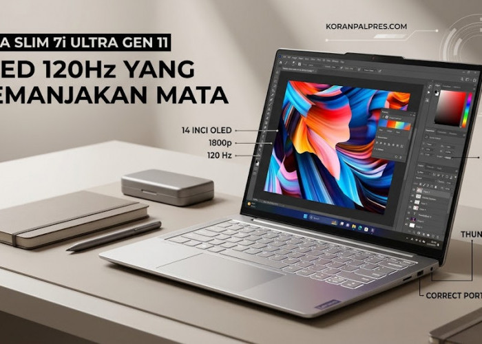 Lenovo Yoga Slim 7i Ultra Gen 11, Ringan dengan Layar OLED Berkualitas