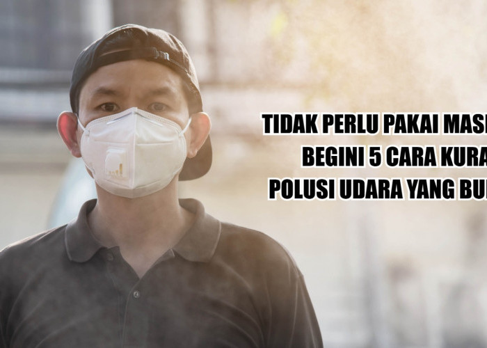 Gak Perlu Pakai Masker! Begini 5 Cara Mengatasi Polusi Udara yang Buruk
