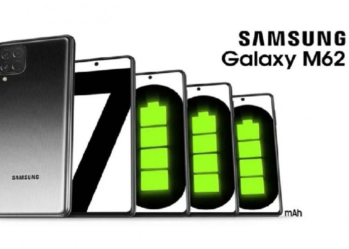HP Samsung Galaxy M62 Baterai Raksasa Tahan Lama, Performa Perkasa di Kelasnya 
