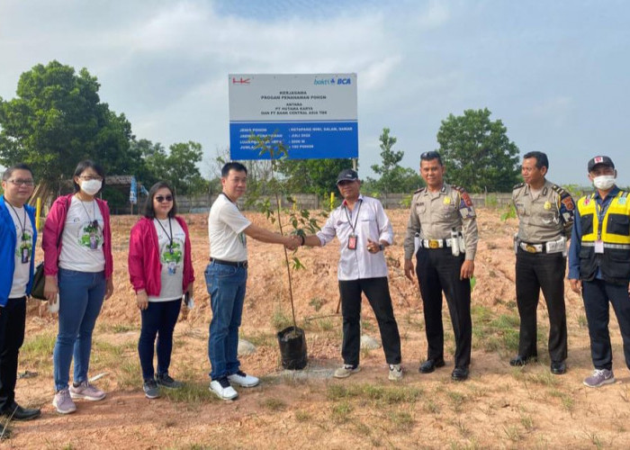 Dukung Penghijauan, BCA dan Hutama Karya Tanam 100 Bibit Pohon di Ruas Tol