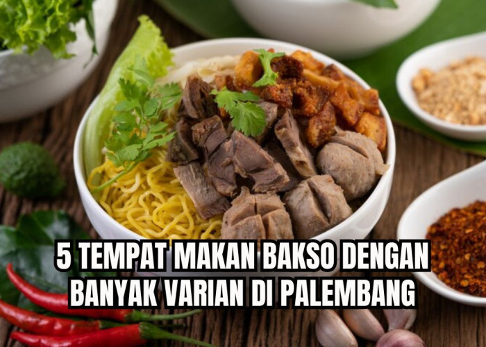5 Tempat Makan Bakso di Palembang, Varian Lengkap, Full Daging dengan Rasa Super Pedas, Dijamin Ngiler!