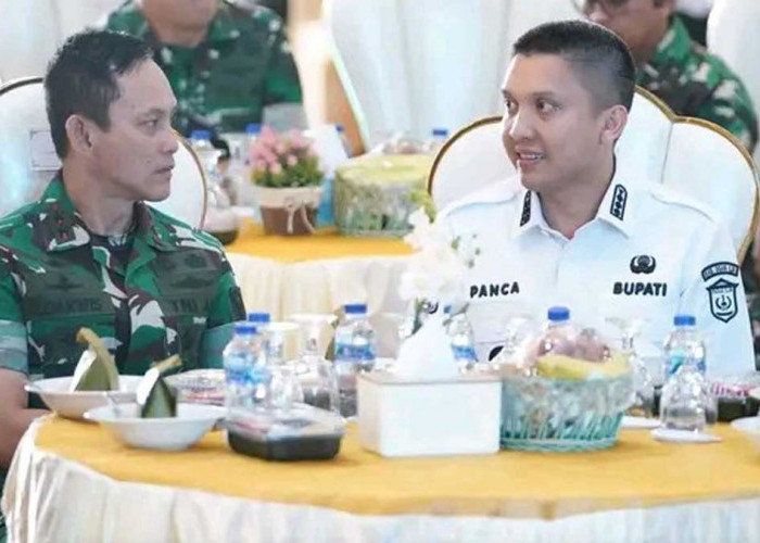 Perkuat Stabilitas! Bupati Panca Sambut Kunjungan Strategis Pangdam II/Sriwijaya