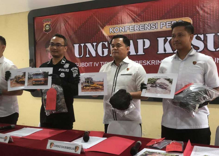 Alat Berat Disita! Polda Sumsel Bongkar Tambang Batubara Ilegal di Muba, Ekskavator Hingga Hilux Diamankan