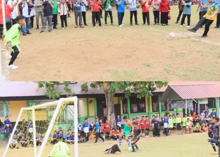 Ratusan Pelajar SD di Lubuklinggau Ikuti Turnamen Sepak Bola Mini, Ini Pesan Wali Kota H SN Prana Putra Sohe 