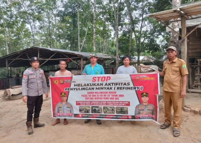 Polsek Batanghari Leko Perkuat Langkah Preventif Cegah Ilegal Drilling dan Refinery