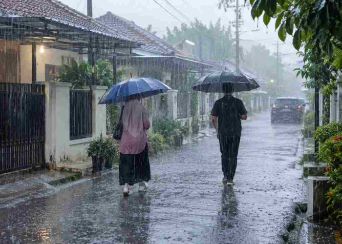 Waspada! Hujan Guyur Mayoritas Wilayah Sumsel Hari Ini, OKU Timur Berpotensi Disertai Petir