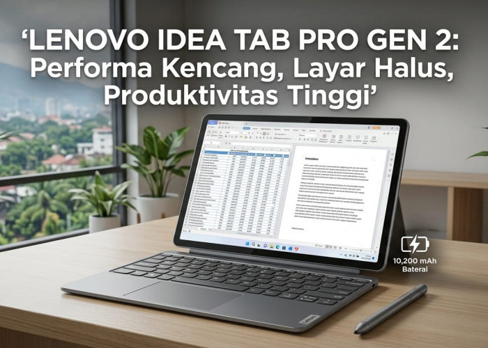 Punya Fitur WPS Office Setara Komputer, Tablet Bongsor Lenovo Ini Siap Manjakan Pekerja Kantoran Tanpa Ribet