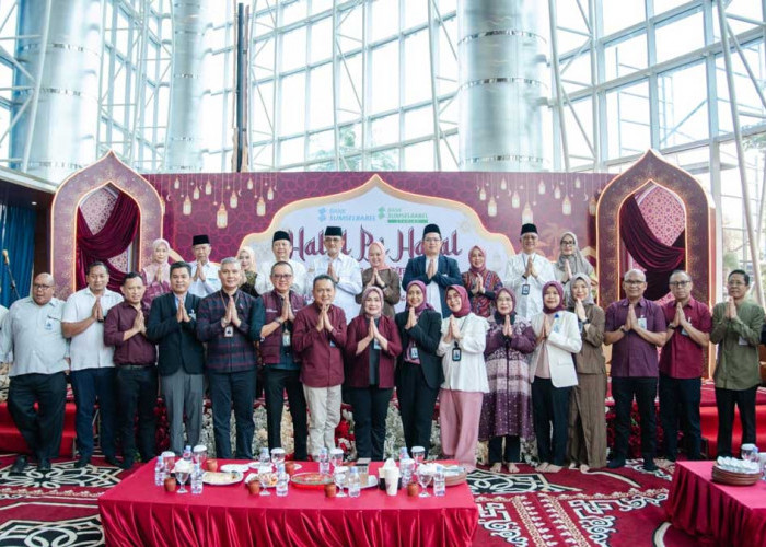 Perkuat Silaturahmi Idulfitri 1447 H, Jajaran Direksi dan Pegawai Bank Sumsel Babel Gelar Halal Bihalal Hangat