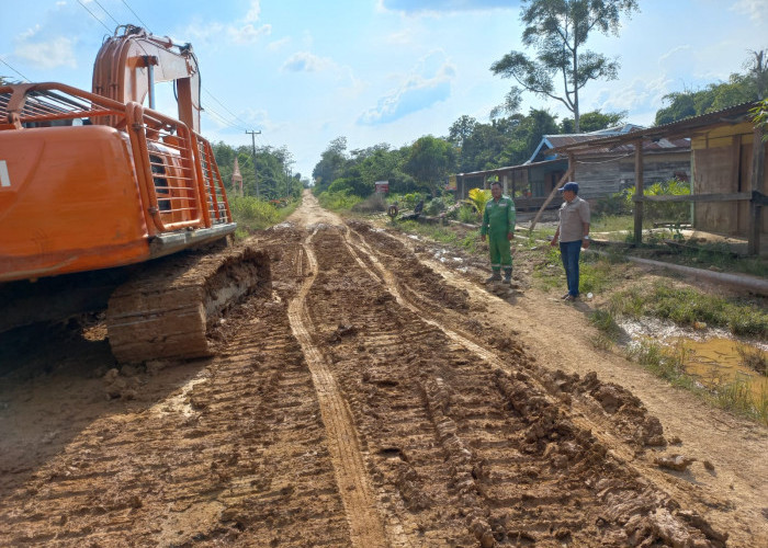 Kerusakan Sejumlah Jalan Desa di Jirak Jaya, Perusahaan Turun Tangan, Ini Jalan-Jalan yang Diperbaikinya